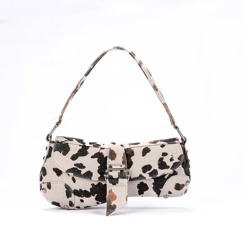 Cow print handbag